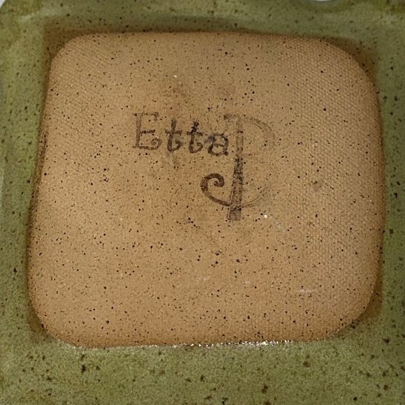 Etta B Pottery Ruffled Square MISSISSIPPI Dish - Picture 8 of 10
